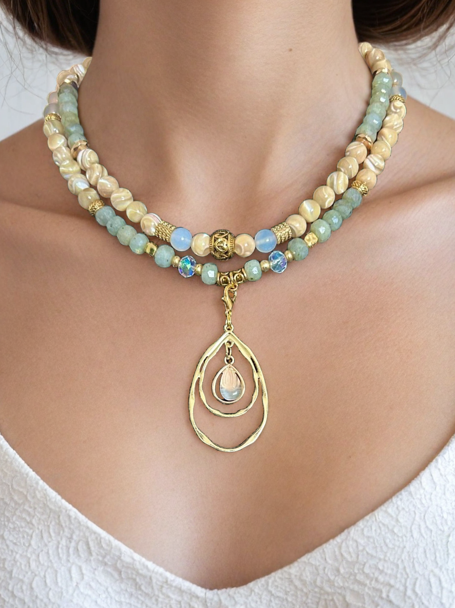 Spiral Glow - 3-Way Necklace & Bracelet