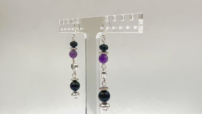 Purple Skies - Adjustable  Earrings