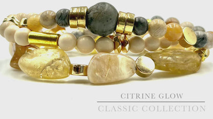 Citrine Glow - 3 Piece Bracelet Set