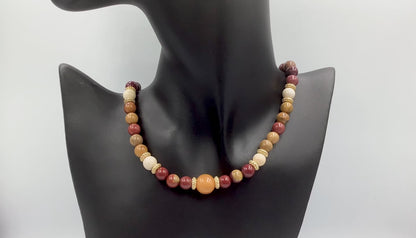 Amber & Mookaite - 2-Way Necklace & Bracelet