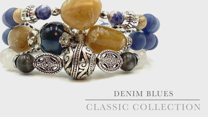 Denim Blues - 3 Piece Bracelet Set