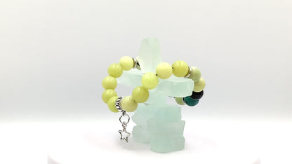 Citrusy Jade - Single Strand Bracelet