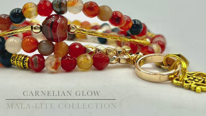 Carnelian Glow - 3-Way Necklace/Bracelet