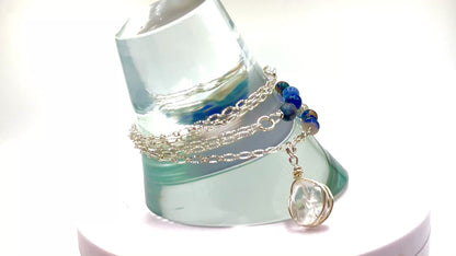 True Blue - Beaded Chain Necklace