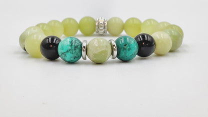 Citrusy Jade - Single Strand Bracelet