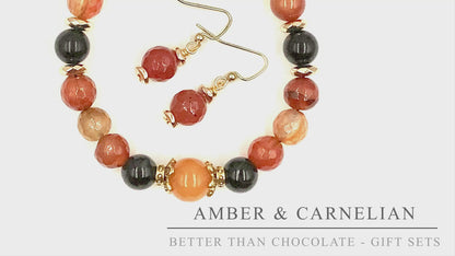 Carnelian & Amber - 2 Piece Gift Set